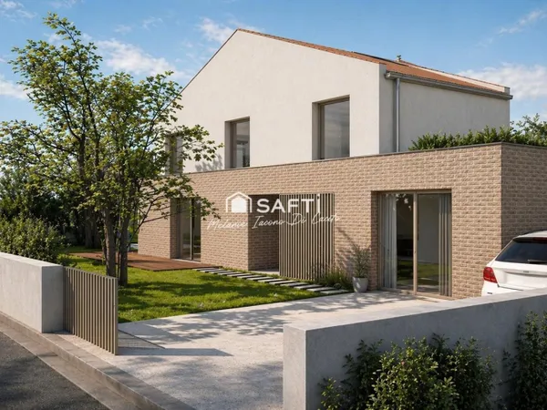 Maison d'architecte contemporaine et familiale.