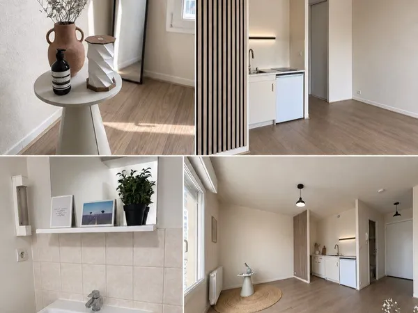 Studio rénové de 23,5 m² - Caen, rue Caponière