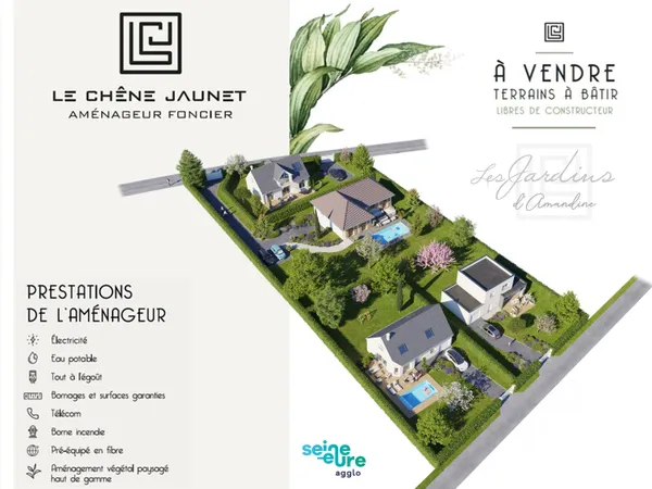 Terrain en individuel 650 m²