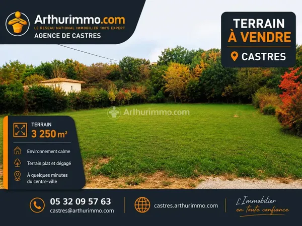 1 terrain constructible Castres quartrier Lambert