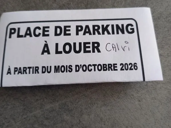 A louer place de parking
