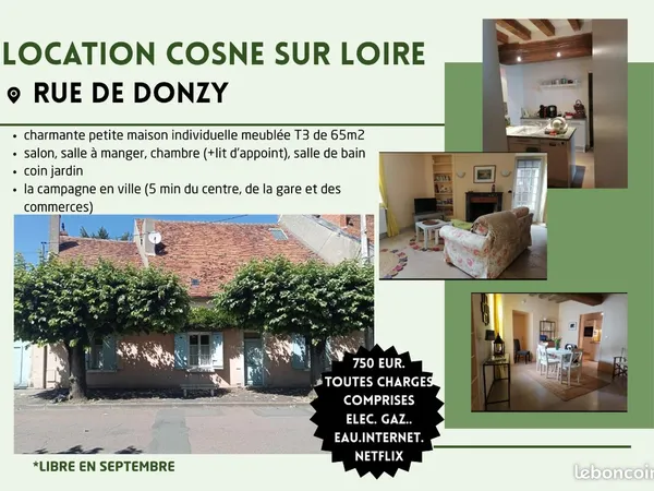 Maison à louer Cosne sur Loire