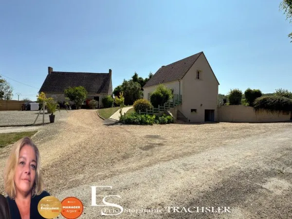 Pavillon de campagne avec dépendance et fort potentiel entre Tours et Le Mans