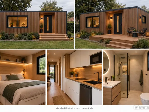 Studio container neuf — Fléac — En cours de construction —