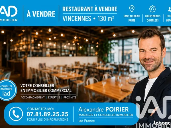 Restaurant 130 m² Vincennes