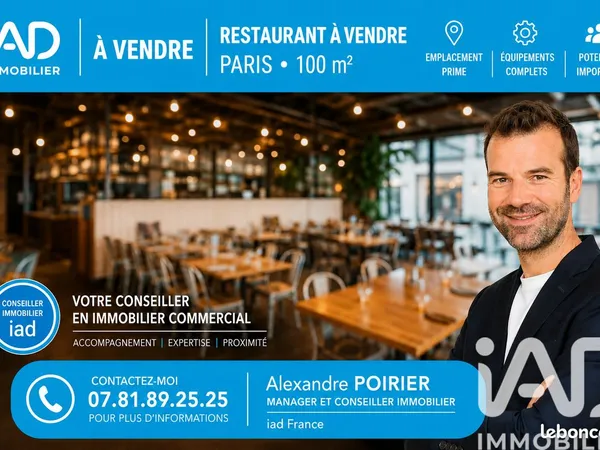 Restaurant 90 m² Paris