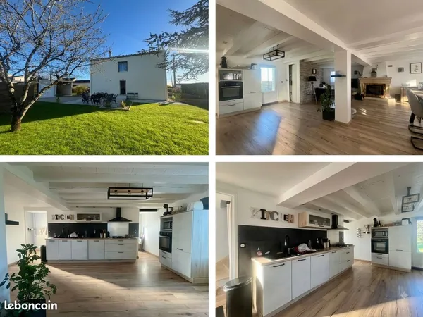 Maison 6 pièces 124 m² Luminosité - volume - calme À Mornac
