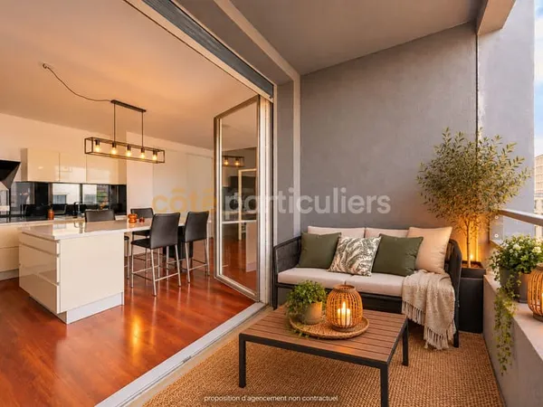 NANTES--BEAULIEU--APPARTEMENT--DPE B--3 PIECES--2 CHAMBRES-- STATIPONNEMENT--BALCON LOGGIA--PROCHE T