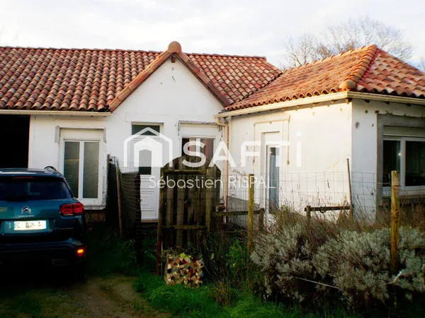 Maison plain pied deux chambres et logement annexe
