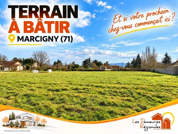 Terrain à bâtir de 650 m² à MARCIGNY (71)