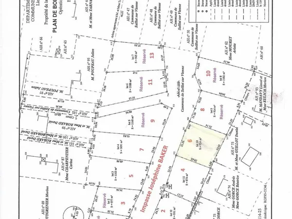 À VENDRE - TERRAIN A BÂTIR DE 1 103 m² à SAILLAT-SUR-VIENNE