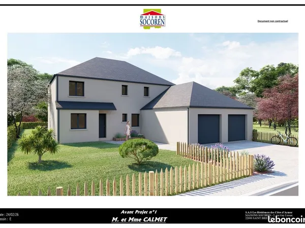 Projet de construction d'une maison 179 m² avec terrain à PLENEUF-VAL-ANDRE (22)