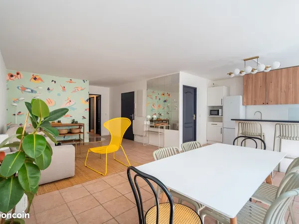 T3 entièrement meublé & équipé - 2 chambres - belsunce - idéal colocation