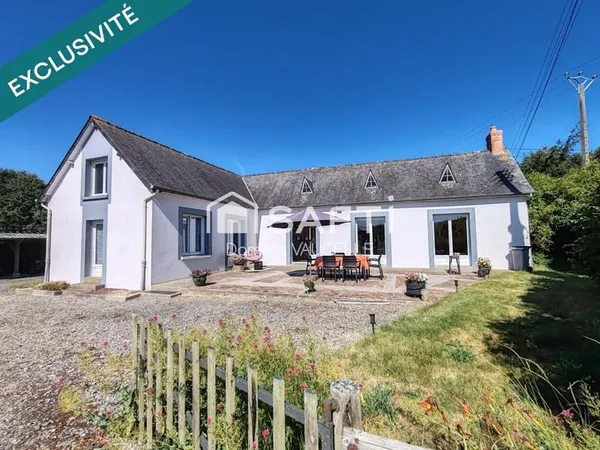 Maison de plain pied en campagne - 104 m2 , terrain 3915 m2 + garage et carport