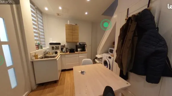 T2 duplex meublé 29 m² - refait à neuf - centre Douai - calme et lumineux