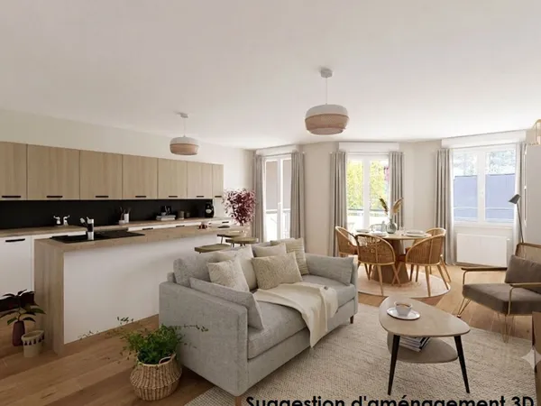 Appartement 3 pièces 73 m²