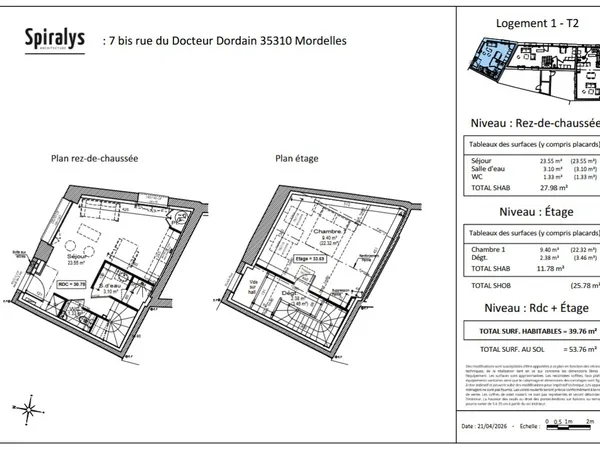 Maison 2 pièces 40 m²