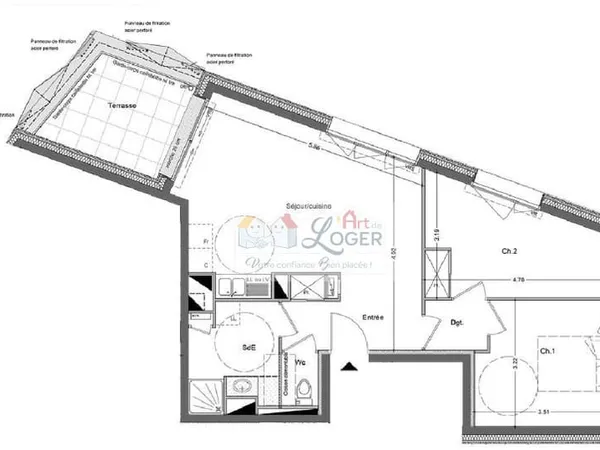Appartement T3 - NANTES ROUTE ST JOSEPH