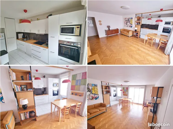 Appartement lumineux : 3 pièces avec balcon, parking et cave à Arcueil -94110