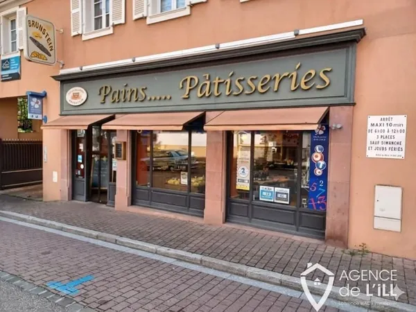 À vendre, fonds de commerce de boulangerie idéalement situé en emplacement No1, au coeur de Kintzhei
