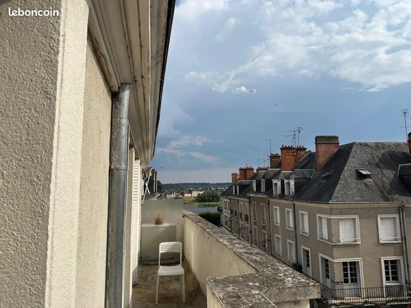 Appartement centre ville Blois, rue du commerce, vue Loire