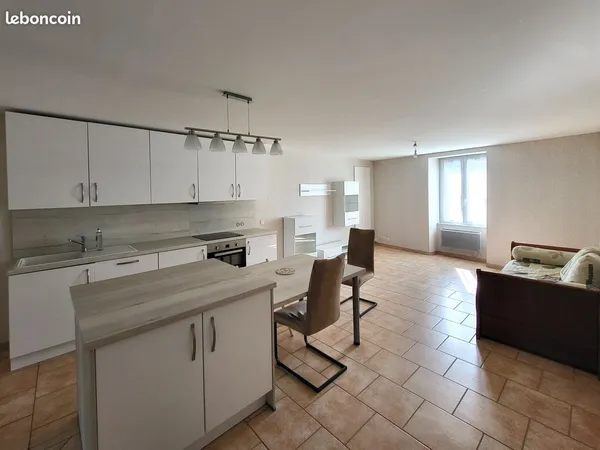 T3 meublé 74 m² rénové - centre-ville- 740 CC - sans frais
