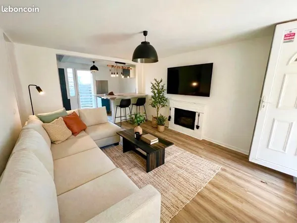 Appartement F2/F3 de 48 m² + Jardin et parking privés