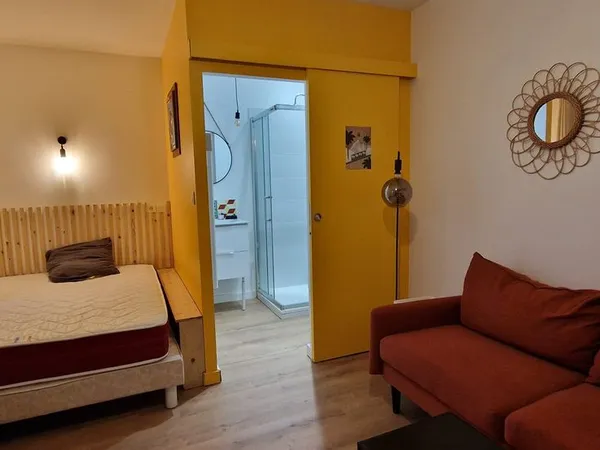 Joli studio meublé avec terrasse partagée (pour 2 studios) hyper centre