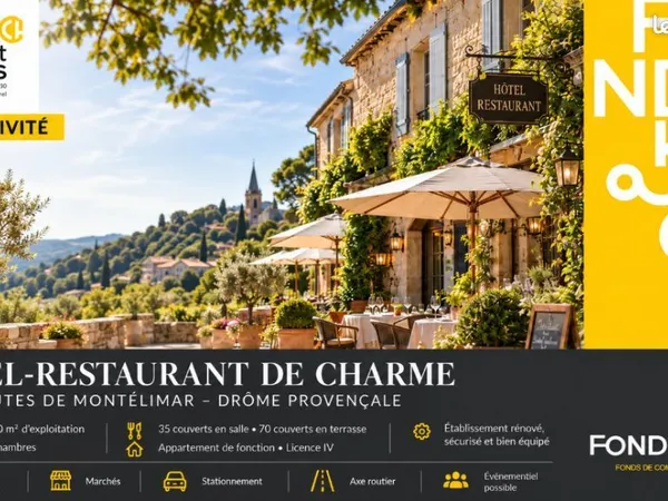 Fonds de commerce hôtel, restaurant 600 m²