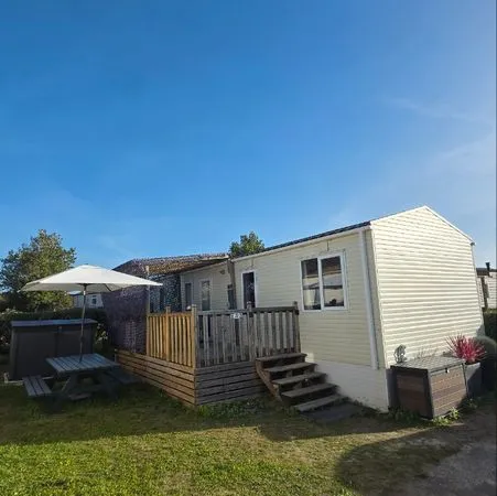 Mobile home 6 personnes Panoramique, confortable et spacieux A 100m de la plage