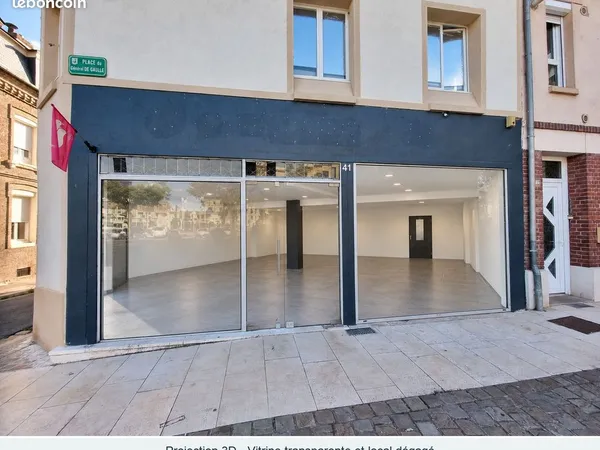 Duclair - Local commercial 105 m², emplacement n°1, aides possibles