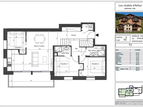 Appartement T3+ coin montagne