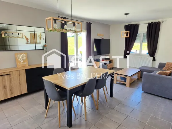 Maison plein pied avec vue dégagée