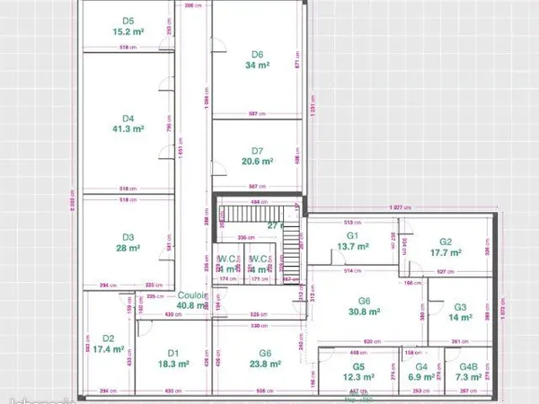 Bureaux 34 m² Bièvres