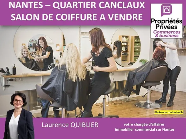44100 NANTES - SALON DE COIFFURE A VENDRE QUARTIER CANCLAUX