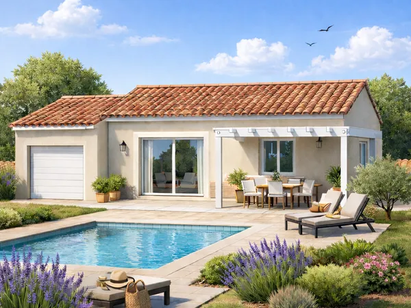 Terrain + maison 90 m²
