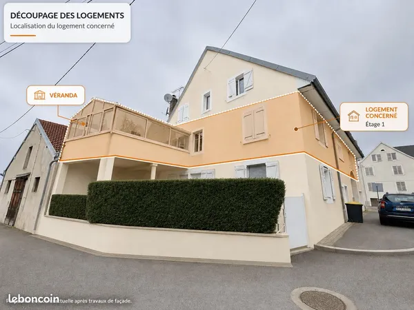 Appartement 90m2 avec jolie véranda
