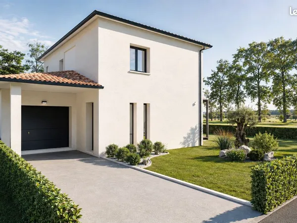 Maison moderne de trois chambres