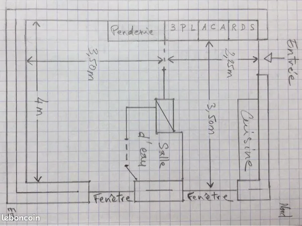 APPAREMMENT 1 PIÈCE + CUISINE 22m2