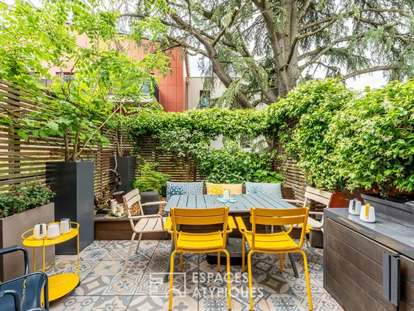 Duplex « Esprit Maison » avec terasses et bassin privatif à 3 min du métro