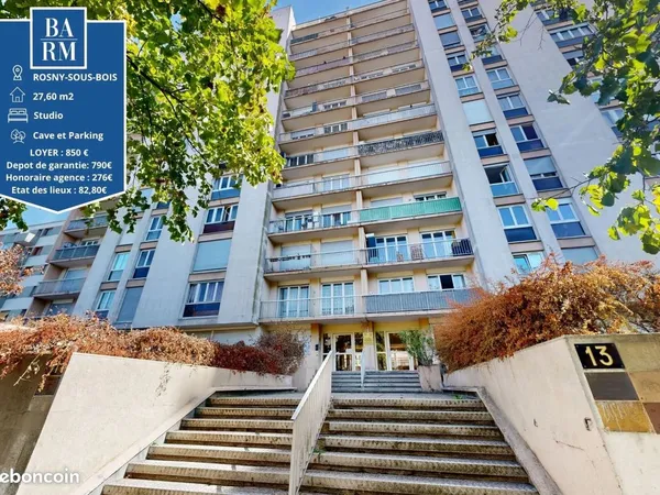Studio 1 pièce 28 m²