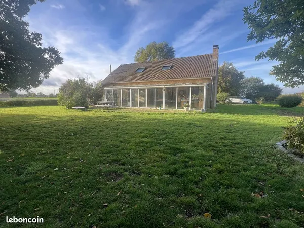 Exclusivité Jcl immobilier : Spycker, maison individuelle 5ch, 173m² habitable sur 5300m² de terrain