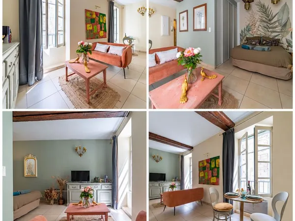 Appartement meublé 30 m² - Centre Nîmes - Poutres apparentes
