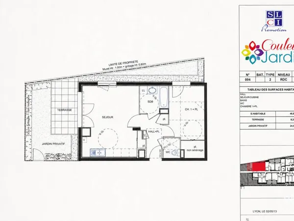 Appartement 2 pièces 49 m²
