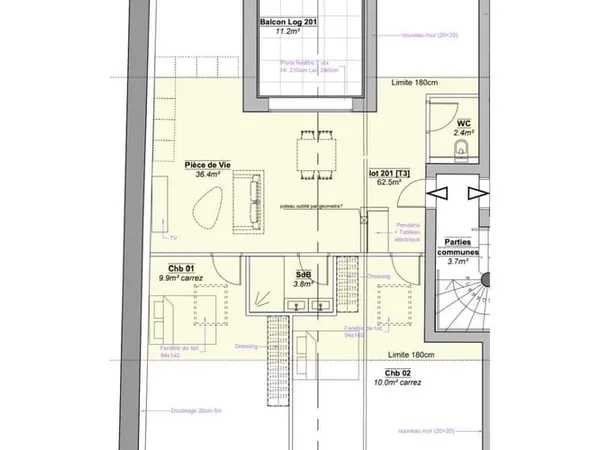 Appartement 3 pièces 90 m²