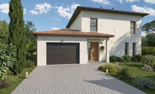 Maison contemporaine à étage de 120 m² avec 4...
