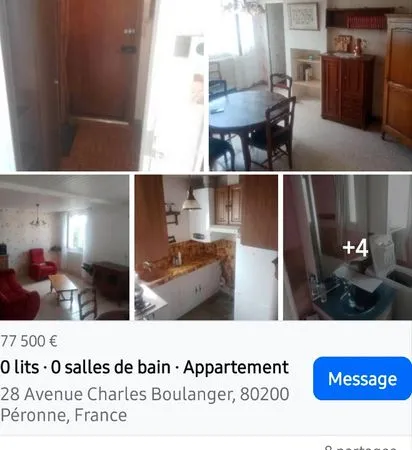 Immobilier vend appartement