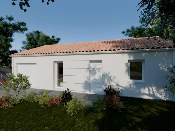 Maison AZUR 2ch 70.0m² + terrain 350m² à LE BIGNON (Loire-Atlantique)
