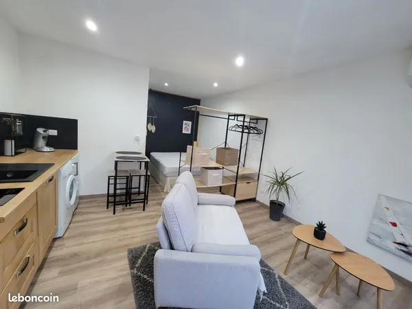 Charmant studio avec petit coin terrasse à 2mn de l'A75