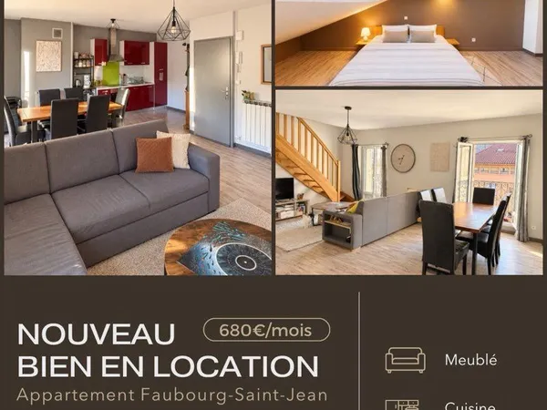Appartement meublé à louer